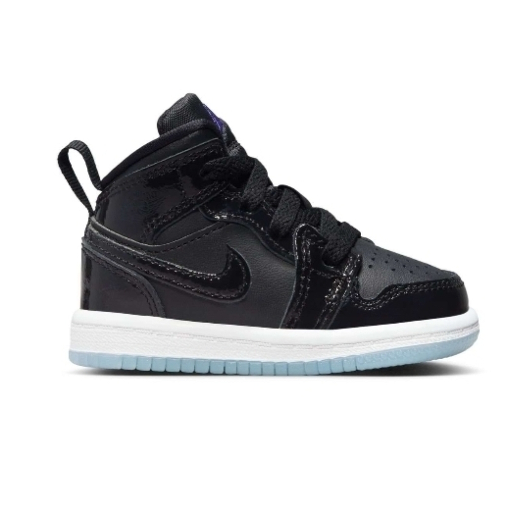 Jordan 1 Mid SE Toddler Boys' "Black/Dark Concord/White" Shoe